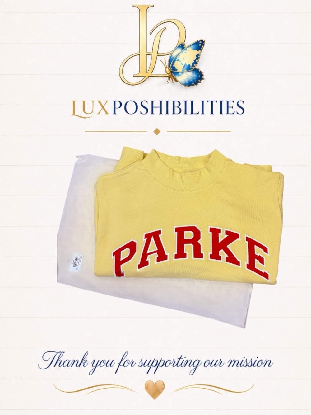 PARKER NWT Varsity Mockneck - Peel + Calypso
HTG-VARMOCK-PEELCLYP-XXL